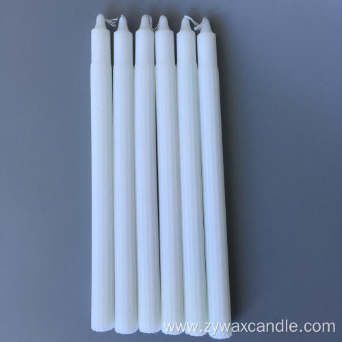 WHITE CLASSIC STICK CANDLES PLASTIC BAG AFRICA